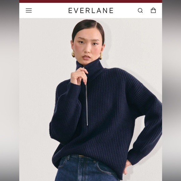 Everlane half-zip sweater in merino - Picture 2 of 7